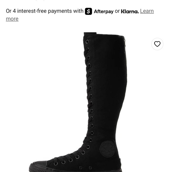 NIB Converse Chuck Taylor AllStar XX-High sneaker-black monochrome - Picture 5 of 5